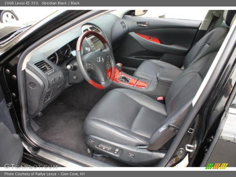 Obsidian Black / Black 2008 Lexus ES 350