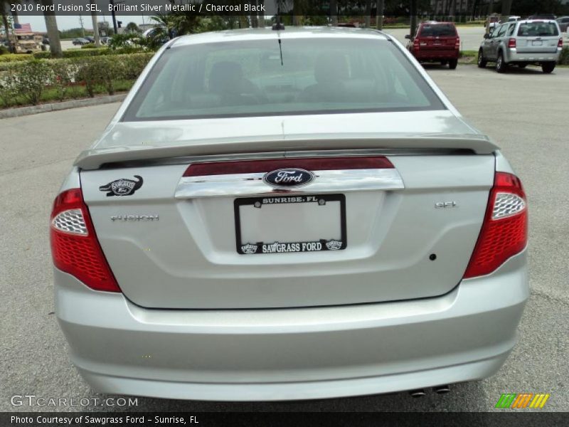 Brilliant Silver Metallic / Charcoal Black 2010 Ford Fusion SEL