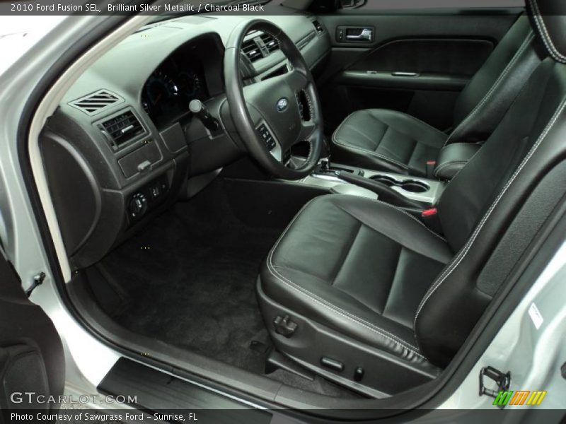 Brilliant Silver Metallic / Charcoal Black 2010 Ford Fusion SEL
