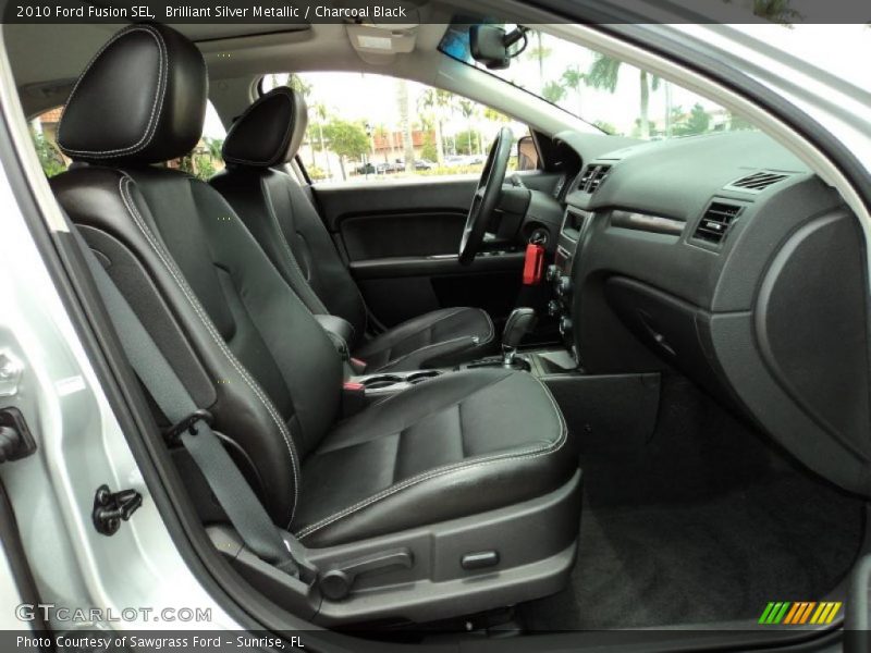 Brilliant Silver Metallic / Charcoal Black 2010 Ford Fusion SEL