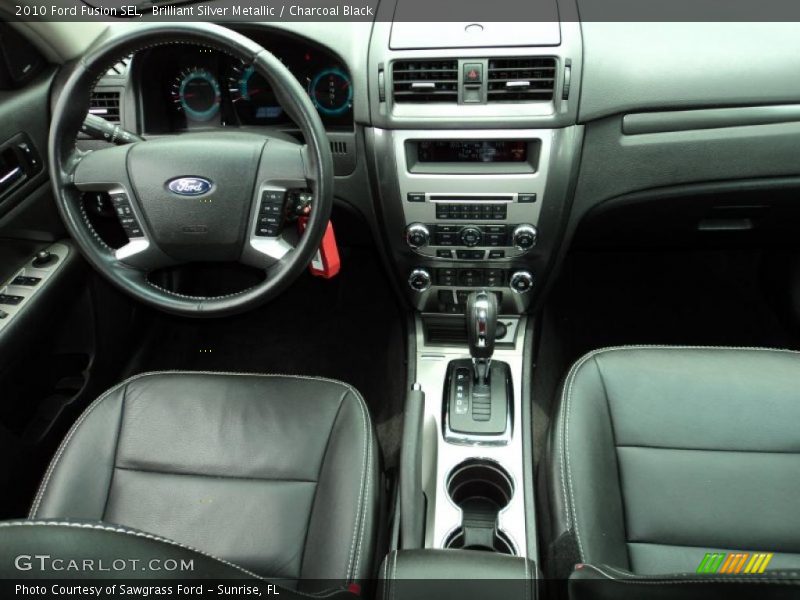 Brilliant Silver Metallic / Charcoal Black 2010 Ford Fusion SEL