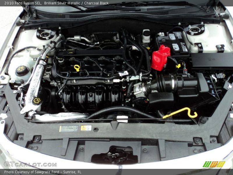 Brilliant Silver Metallic / Charcoal Black 2010 Ford Fusion SEL