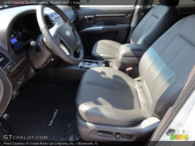  2010 Santa Fe Limited Gray Interior