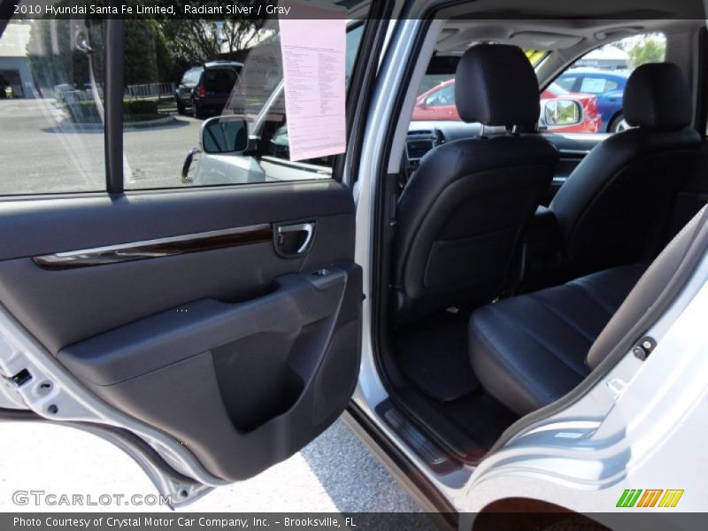 Radiant Silver / Gray 2010 Hyundai Santa Fe Limited