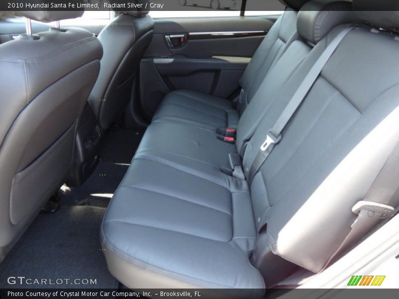 Radiant Silver / Gray 2010 Hyundai Santa Fe Limited