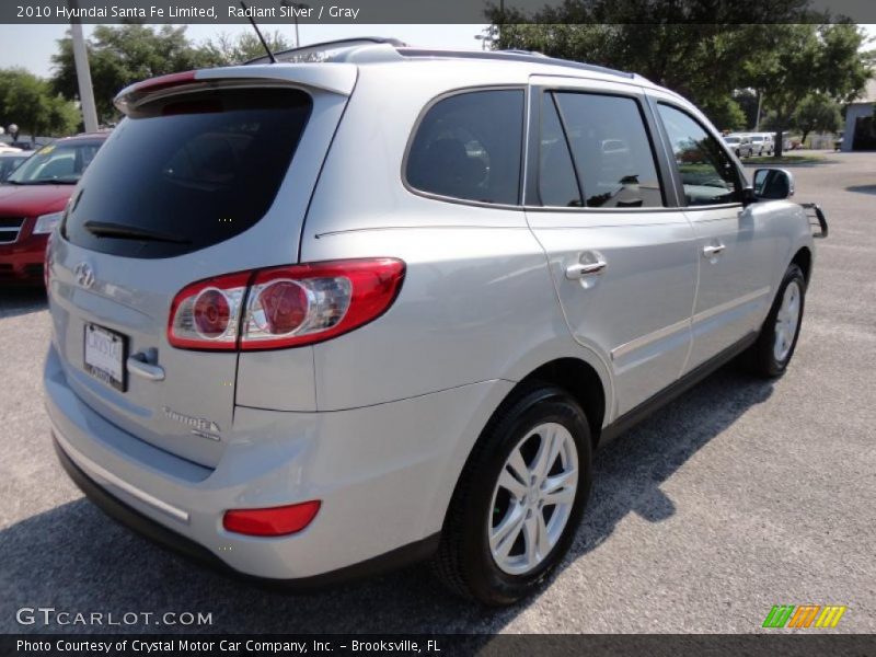 Radiant Silver / Gray 2010 Hyundai Santa Fe Limited
