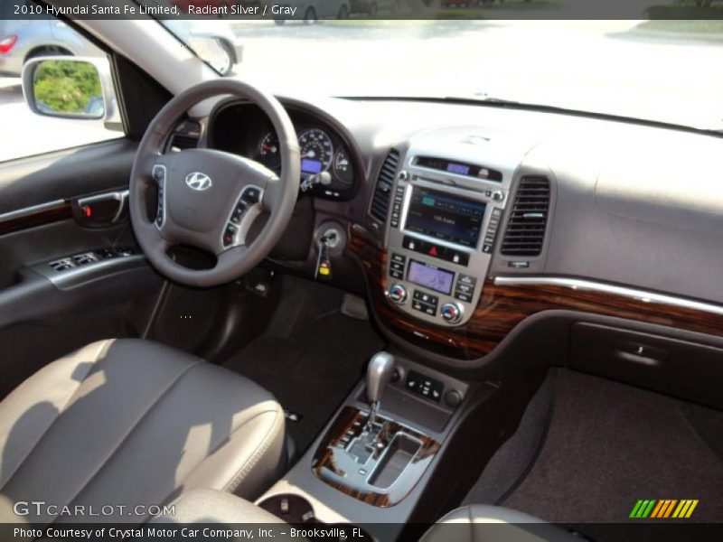 Radiant Silver / Gray 2010 Hyundai Santa Fe Limited