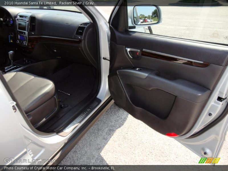 Radiant Silver / Gray 2010 Hyundai Santa Fe Limited