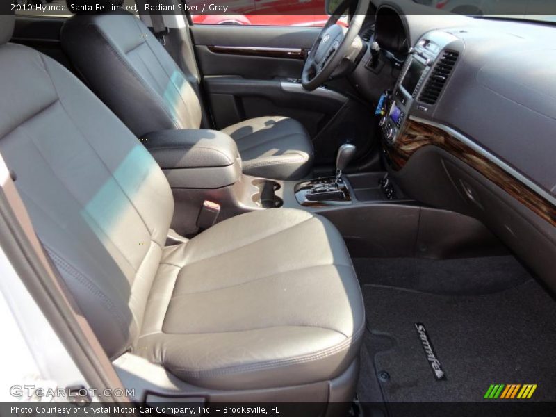 Radiant Silver / Gray 2010 Hyundai Santa Fe Limited