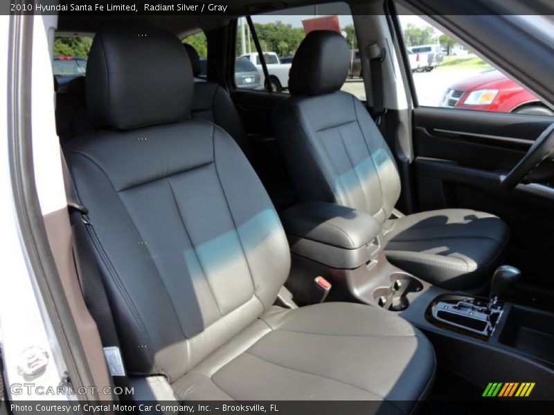 Radiant Silver / Gray 2010 Hyundai Santa Fe Limited