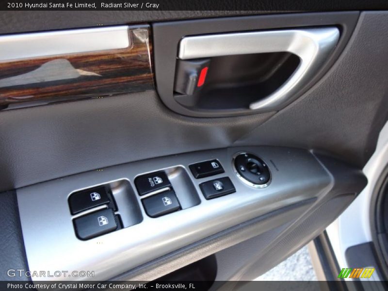 Radiant Silver / Gray 2010 Hyundai Santa Fe Limited