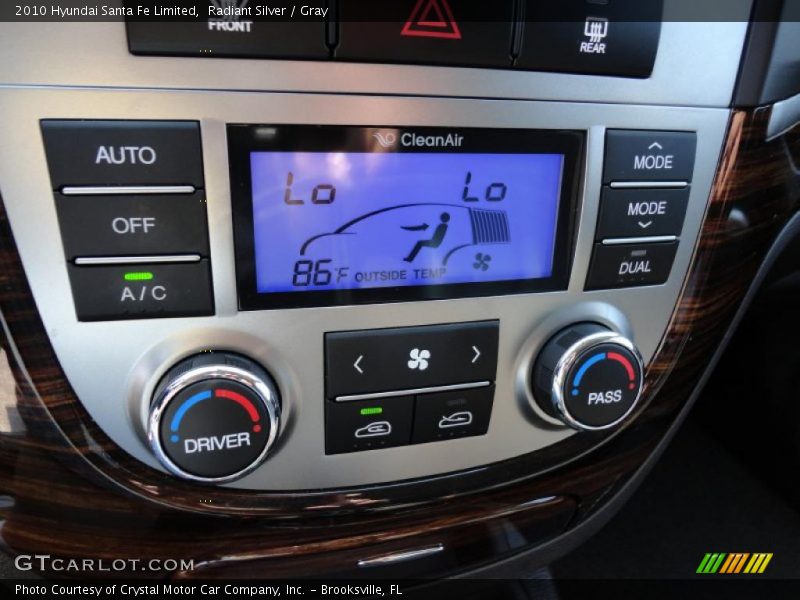 Controls of 2010 Santa Fe Limited