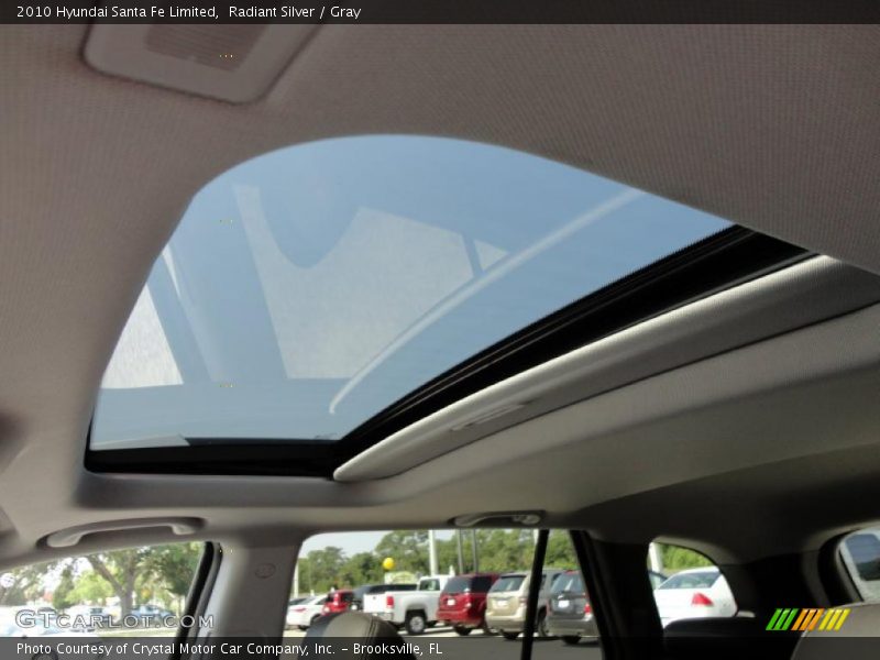 Radiant Silver / Gray 2010 Hyundai Santa Fe Limited