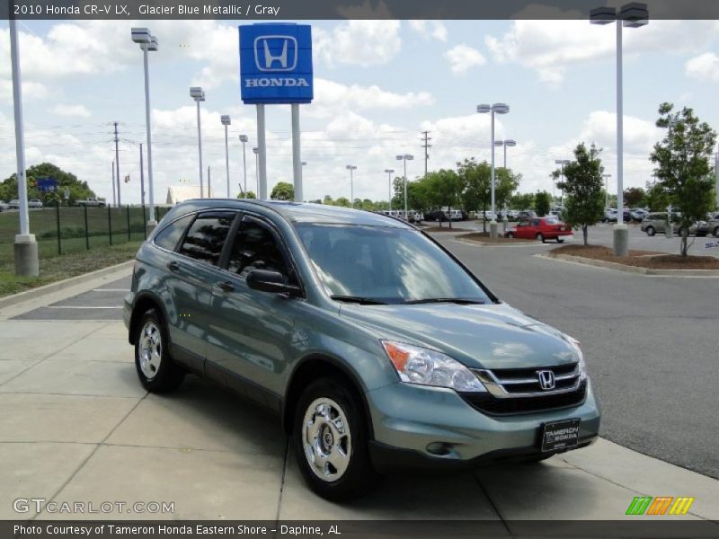 Glacier Blue Metallic / Gray 2010 Honda CR-V LX