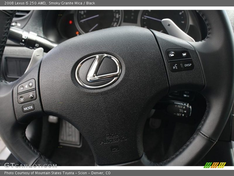 Smoky Granite Mica / Black 2008 Lexus IS 250 AWD