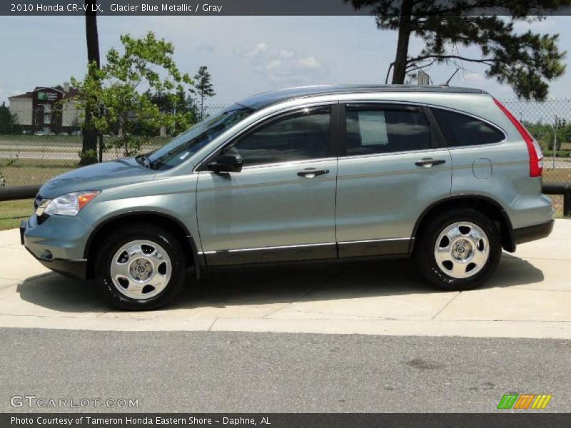 Glacier Blue Metallic / Gray 2010 Honda CR-V LX