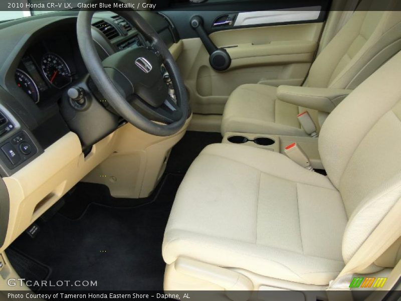 Glacier Blue Metallic / Gray 2010 Honda CR-V LX