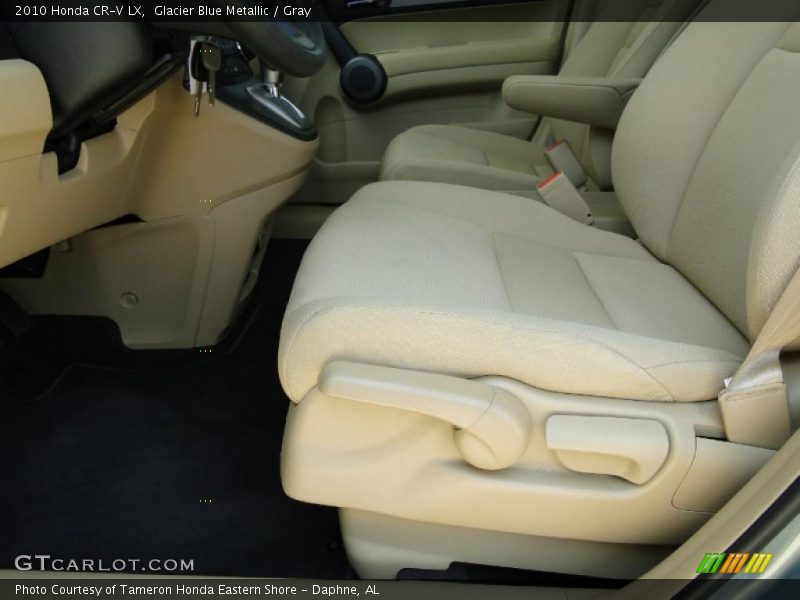 Glacier Blue Metallic / Gray 2010 Honda CR-V LX