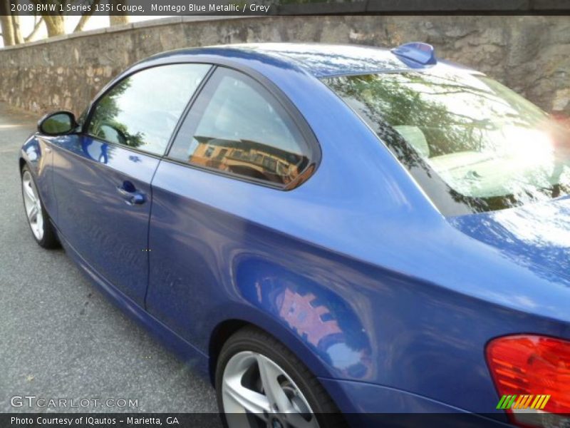Montego Blue Metallic / Grey 2008 BMW 1 Series 135i Coupe