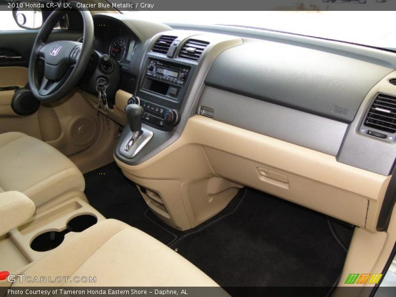Glacier Blue Metallic / Gray 2010 Honda CR-V LX