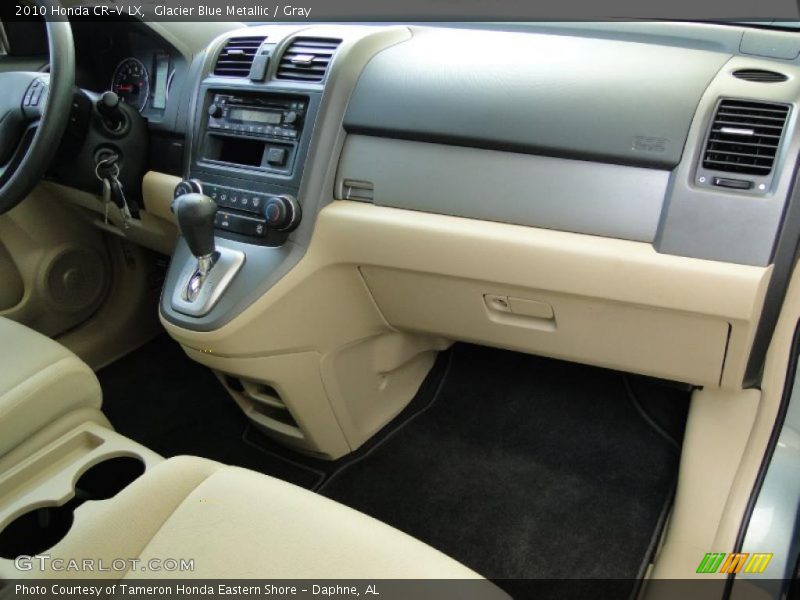 Glacier Blue Metallic / Gray 2010 Honda CR-V LX