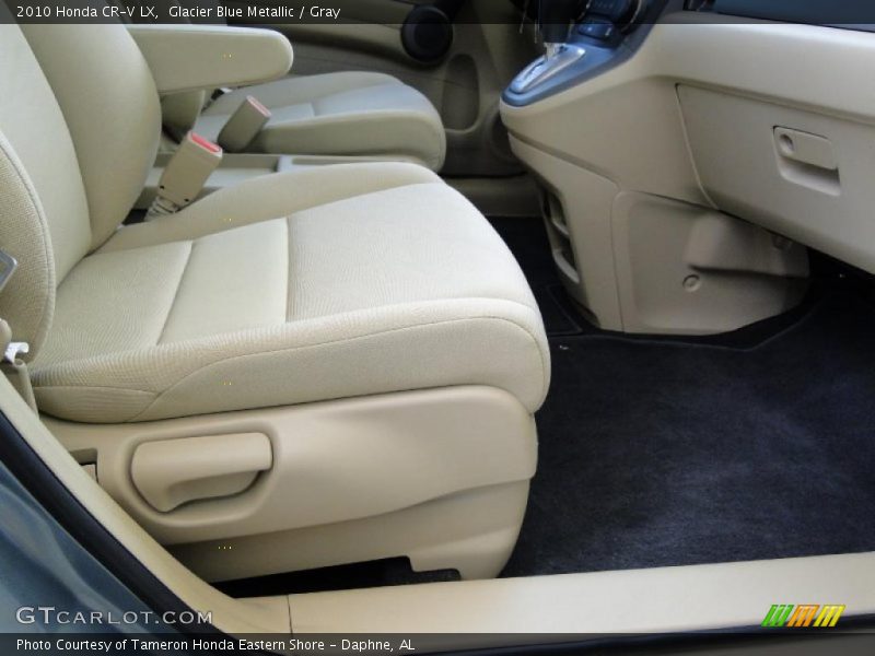 Glacier Blue Metallic / Gray 2010 Honda CR-V LX