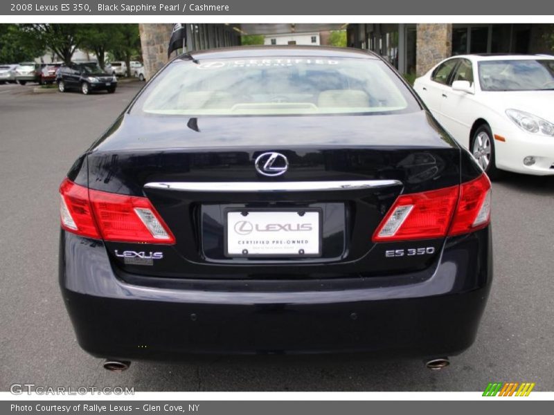 Black Sapphire Pearl / Cashmere 2008 Lexus ES 350