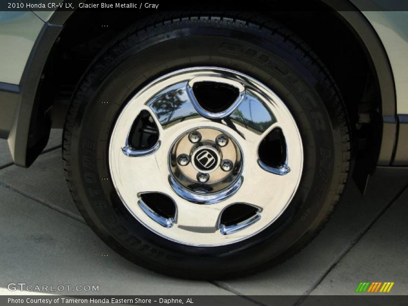 Glacier Blue Metallic / Gray 2010 Honda CR-V LX
