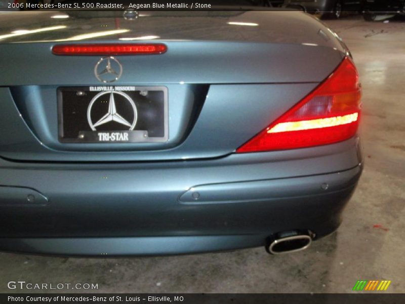 Aegean Blue Metallic / Stone 2006 Mercedes-Benz SL 500 Roadster