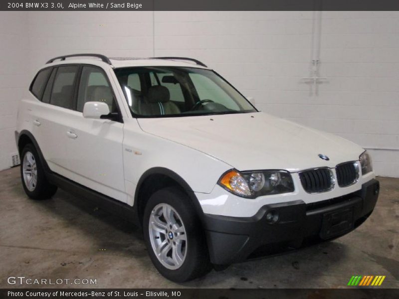 Alpine White / Sand Beige 2004 BMW X3 3.0i