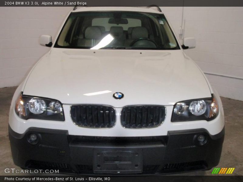 Alpine White / Sand Beige 2004 BMW X3 3.0i