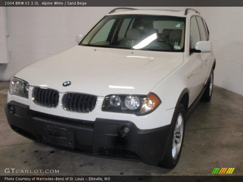 Alpine White / Sand Beige 2004 BMW X3 3.0i