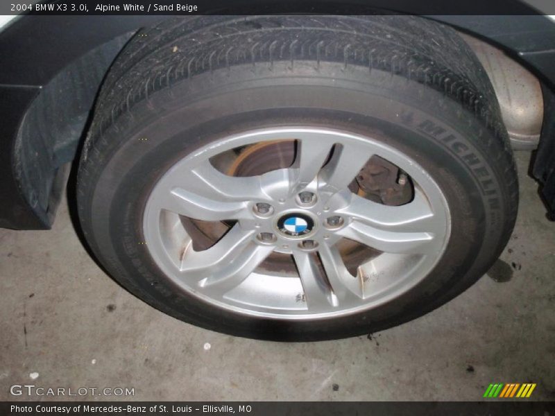 Alpine White / Sand Beige 2004 BMW X3 3.0i