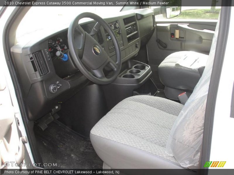 Summit White / Medium Pewter 2010 Chevrolet Express Cutaway 3500 Commercial Moving Van