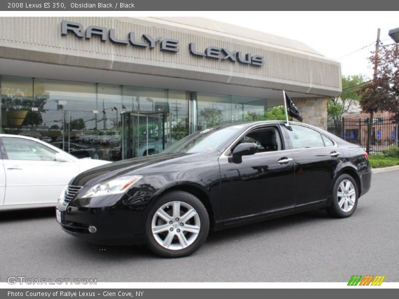 Obsidian Black / Black 2008 Lexus ES 350