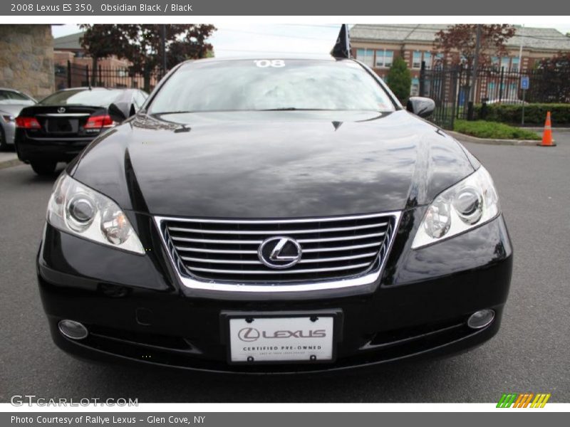 Obsidian Black / Black 2008 Lexus ES 350