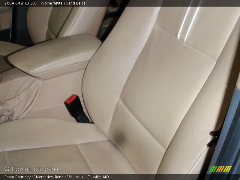 Alpine White / Sand Beige 2004 BMW X3 3.0i