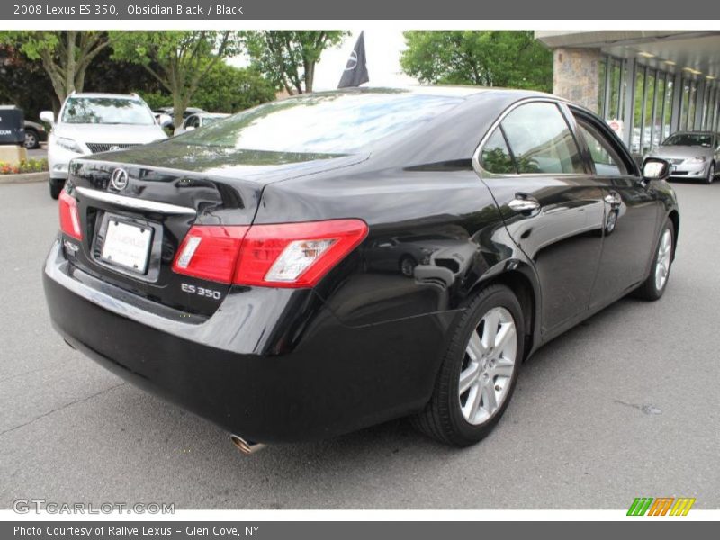 Obsidian Black / Black 2008 Lexus ES 350