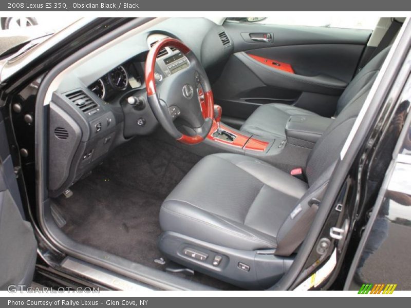 Obsidian Black / Black 2008 Lexus ES 350