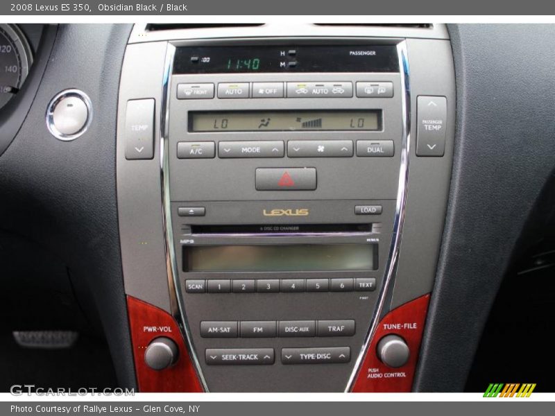 Obsidian Black / Black 2008 Lexus ES 350