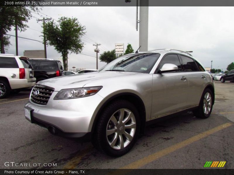Liquid Platinum Metallic / Graphite 2008 Infiniti FX 35
