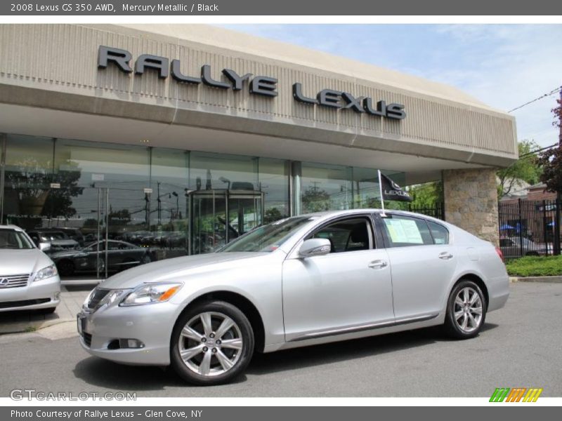 Mercury Metallic / Black 2008 Lexus GS 350 AWD