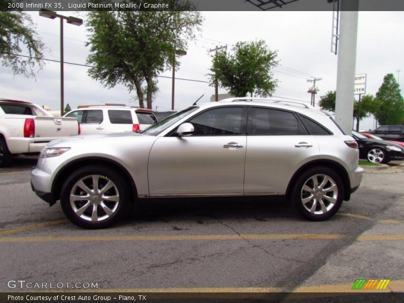 Liquid Platinum Metallic / Graphite 2008 Infiniti FX 35