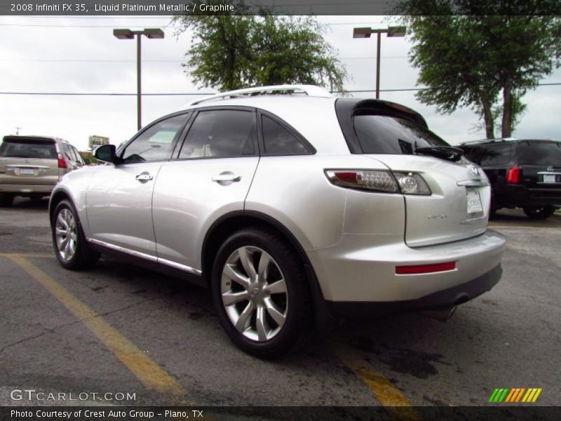 Liquid Platinum Metallic / Graphite 2008 Infiniti FX 35