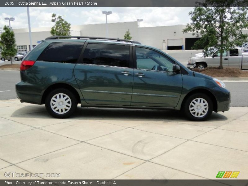 Aspen Green Pearl / Stone 2005 Toyota Sienna LE