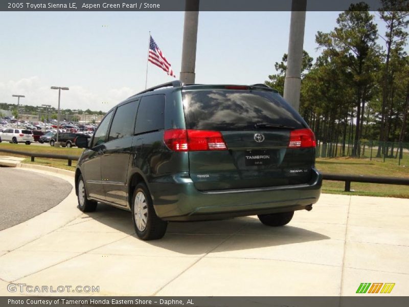 Aspen Green Pearl / Stone 2005 Toyota Sienna LE