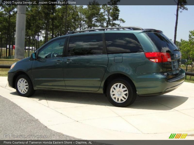 Aspen Green Pearl / Stone 2005 Toyota Sienna LE