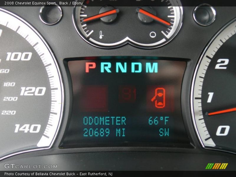 Black / Ebony 2008 Chevrolet Equinox Sport
