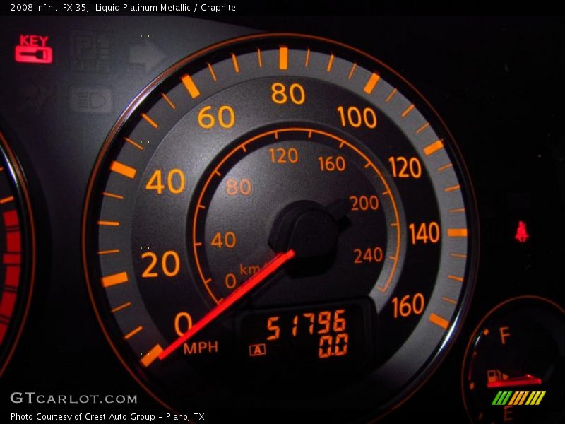 Liquid Platinum Metallic / Graphite 2008 Infiniti FX 35
