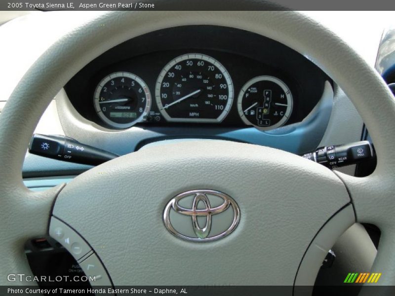 Aspen Green Pearl / Stone 2005 Toyota Sienna LE